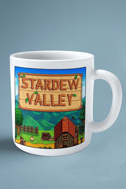 Art hedi̇ye stardew valley Oyun Baskılı Kupa Bardak Çift taraflı Kişiye Özel model 1