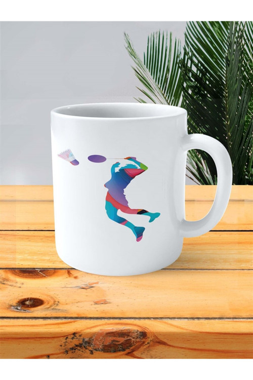 Art hedi̇ye badminton Baskılı Kupa Bardak Kişiye Özel Model 6
