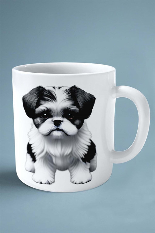 Art hedi̇ye Shihtzu Köpek Isimli Kişiye Özel Baskılı Kupa Bardak Doge