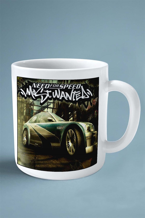 Art hedi̇ye need for speed oyun Baskılı Kupa Bardak Çift Taraflı Baskı Kişiye Özel model 2