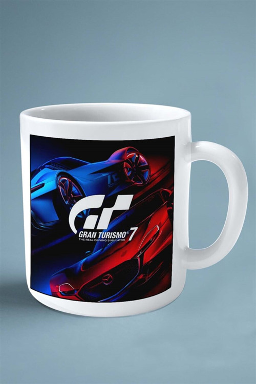 Art hedi̇ye grand turismo Oyun Baskılı Kupa Bardak Çift Taraflı Baskı Kişiye Özel model 3