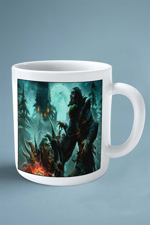 Art hedi̇ye World of Warcraft Oyun Baskılı Kupa Bardak Çift taraflı Kişiye Özel model 29