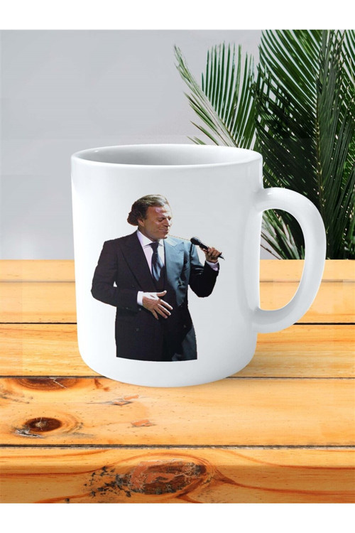 Art hedi̇ye Julio İglesias Baskılı Kupa Bardak Kişiye Özel Model 1