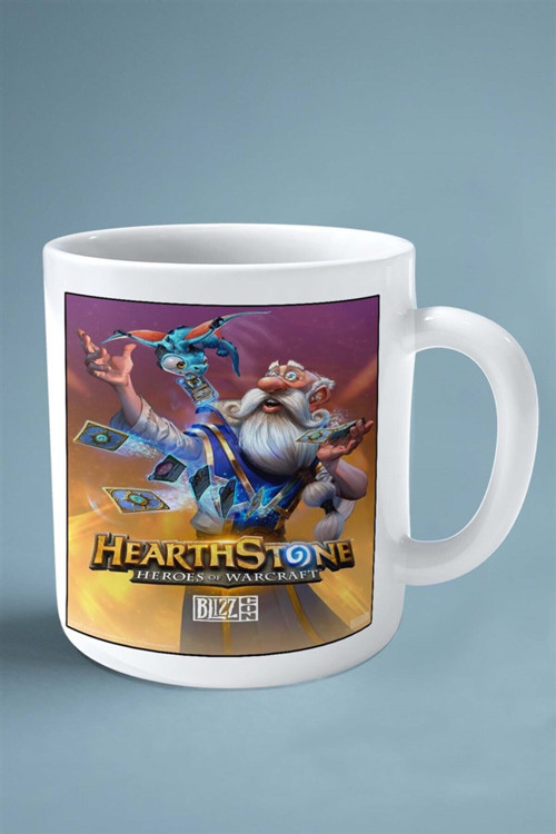 Art hedi̇ye hearthstone Oyun Baskılı Kupa Bardak Çift Taraflı Baskı Kişiye Özel model 7