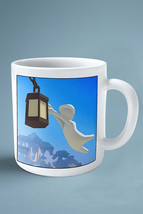 Art hedi̇ye human fall flat oyun Baskılı Kupa Bardak Çift Taraflı Baskı Kişiye Özel model 5