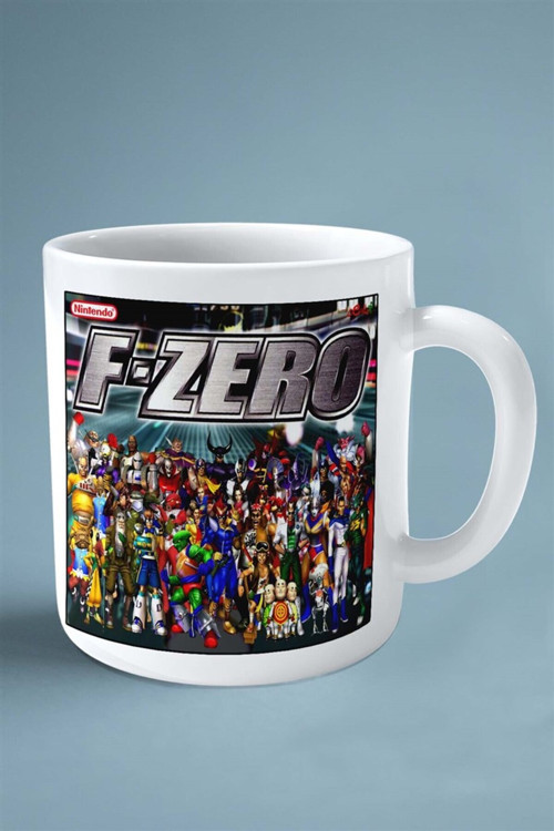 Art hedi̇ye FZERO Oyun Baskılı Kupa Bardak Çift Taraflı Baskı Kişiye Özel model 4
