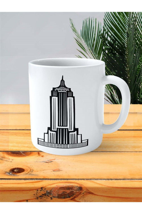 Art hedi̇ye empire state Baskılı Kupa Bardak Kişiye Özel Model 1