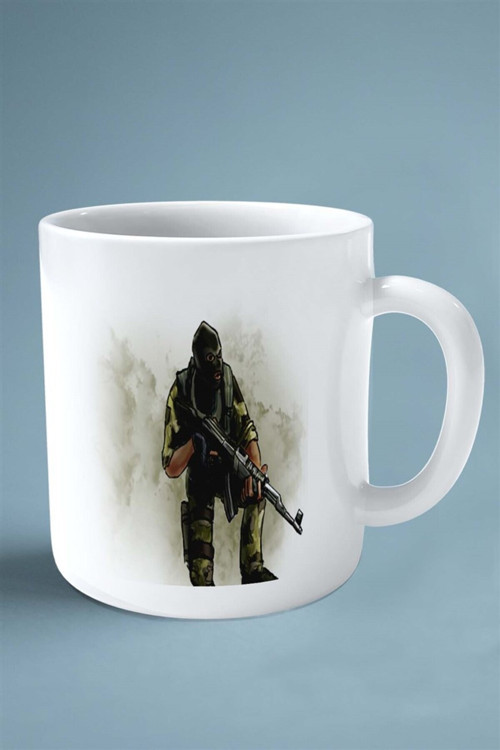 Art hedi̇ye Counter Strike cs 2 csgo Oyun Baskılı Kupa Bardak Çift taraflı Kişiye Özel model 53