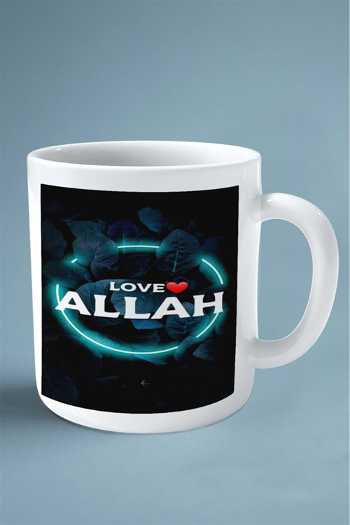 Art hedi̇ye Allah İslamiyet Baskılı Kupa Bardak Çift Taraflı Baskı Kişiye Özel Model 5