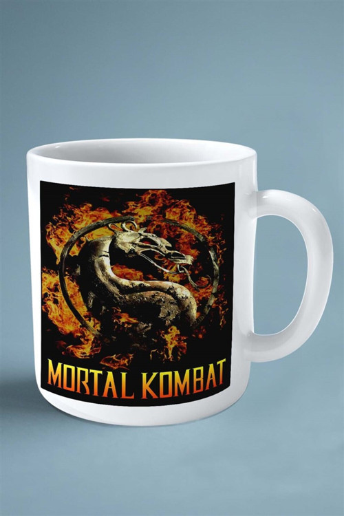 Art hedi̇ye mortal kombat Oyun Baskılı Kupa Bardak Çift Taraflı Baskı Kişiye Özel model 39