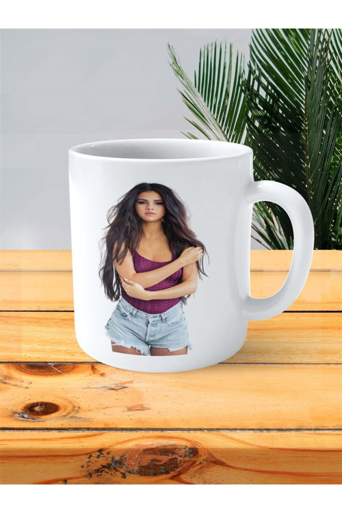 Art hedi̇ye Selena Gomez Baskılı Kupa Bardak Kişiye Özel Model 1