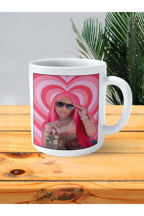 Art hedi̇ye Nicki Minaj Baskılı Kupa Bardak Kişiye Özel desen 1