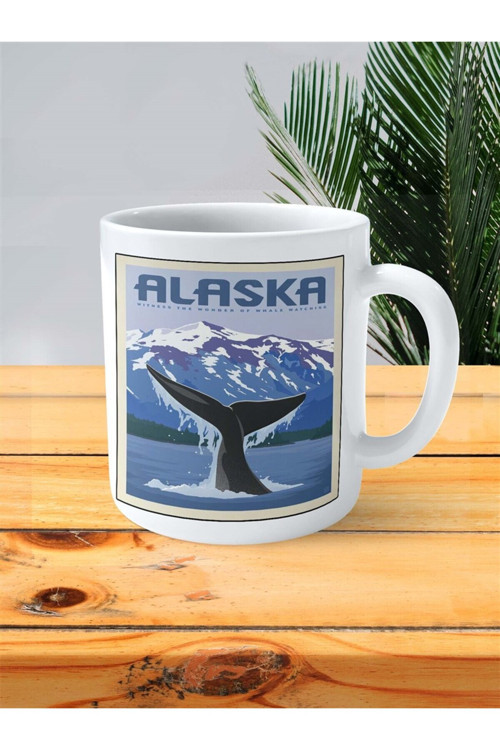 Art hedi̇ye alaska Baskılı Kupa Bardak Kişiye Özel desen