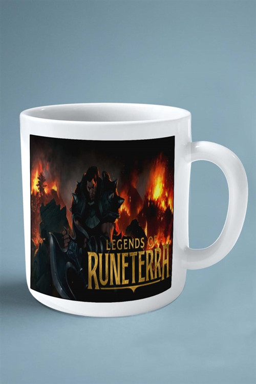 Art hedi̇ye legends of runetera Mobil Oyun Baskılı Kupa Bardak Çift Taraflı baskı kişiye özel model 4