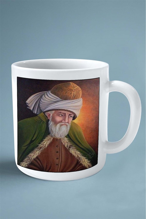 Art hedi̇ye mevlana İslamiyet Baskılı Kupa Bardak Çift Taraflı Baskı Kişiye Özel Model 6