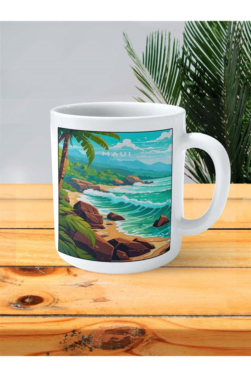 Art hedi̇ye maui Baskılı Kupa Bardak Kişiye Özel desen