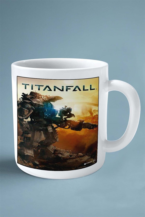 Art hedi̇ye Titanfal Oyun Baskılı Kupa Bardak Çift taraflı Kişiye Özel model 4