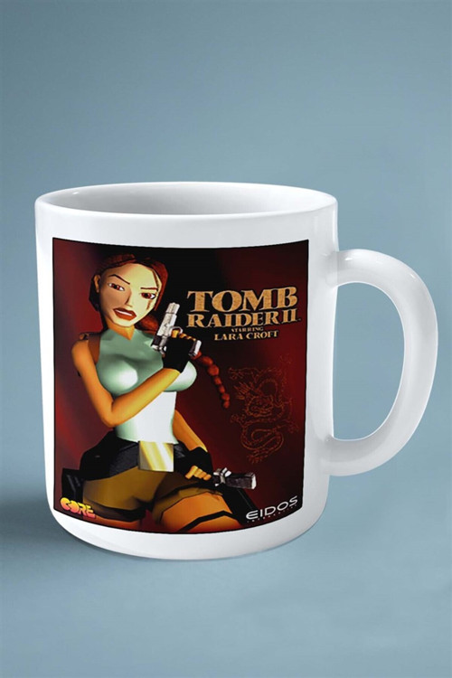 Art hedi̇ye tomb raider Oyun Baskılı Kupa Bardak Çift taraflı Kişiye Özel model 4