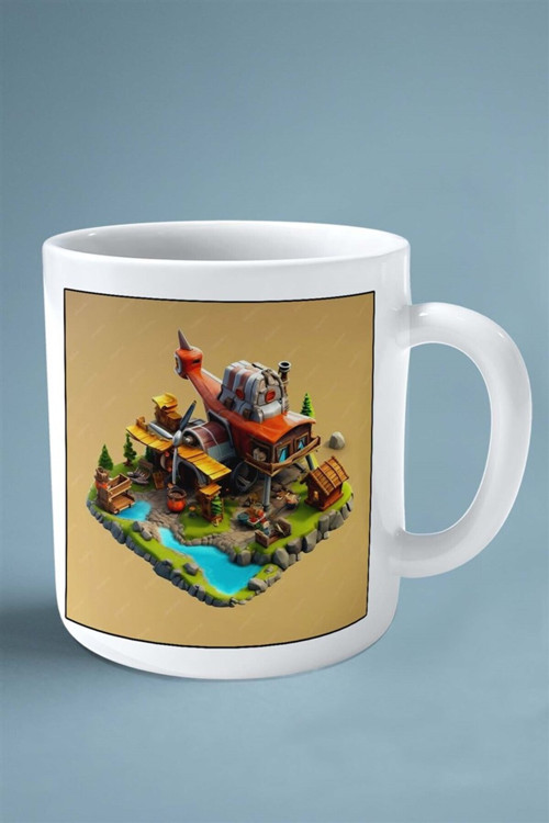 Art hedi̇ye clash of clans Mobil Oyun Baskılı Kupa Bardak Çift Taraflı baskı kişiye özel model 15