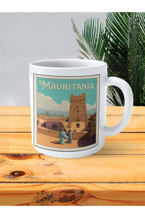 Art hedi̇ye mauritania Baskılı Kupa Bardak Kişiye Özel desen