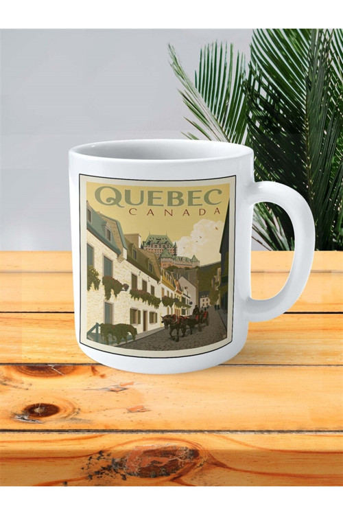 Art hedi̇ye quebec Baskılı Kupa Bardak Kişiye Özel desen 2