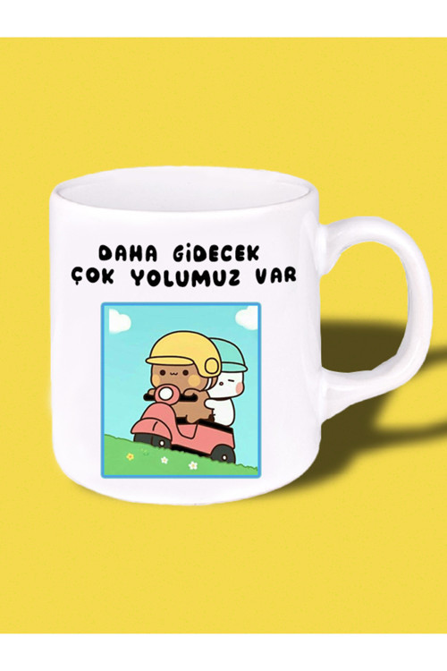 Art hedi̇ye Daha Gidecek Çok Yolumuz Var Baskılı Kupa Bardak