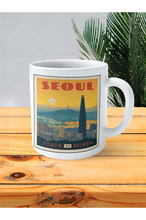 Art hedi̇ye seoul Baskılı Kupa Bardak Kişiye Özel desen