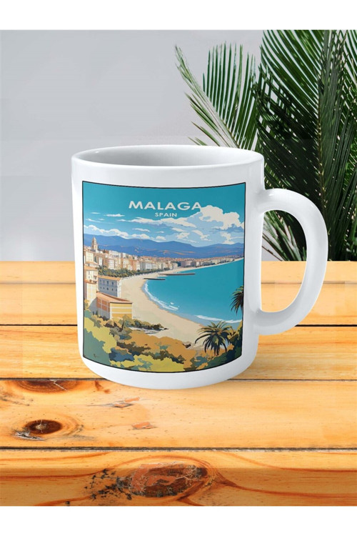 Art hedi̇ye malaga Baskılı Kupa Bardak Kişiye Özel desen 2