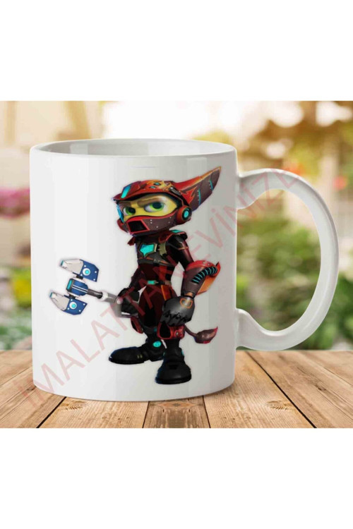 Art hedi̇ye Ratchet Clank Iki Tarafı Baskılı Kupa Bardak