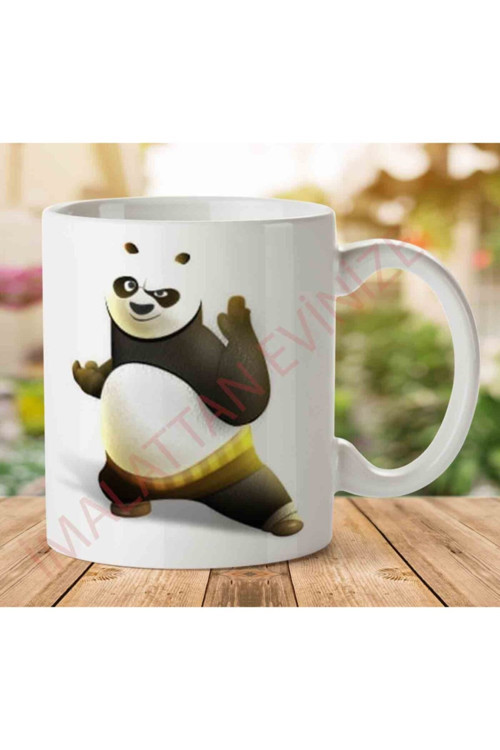 Art hedi̇ye 1-1683 Kung Fu Panda İki Tarafı Baskılı Kupa Bardak