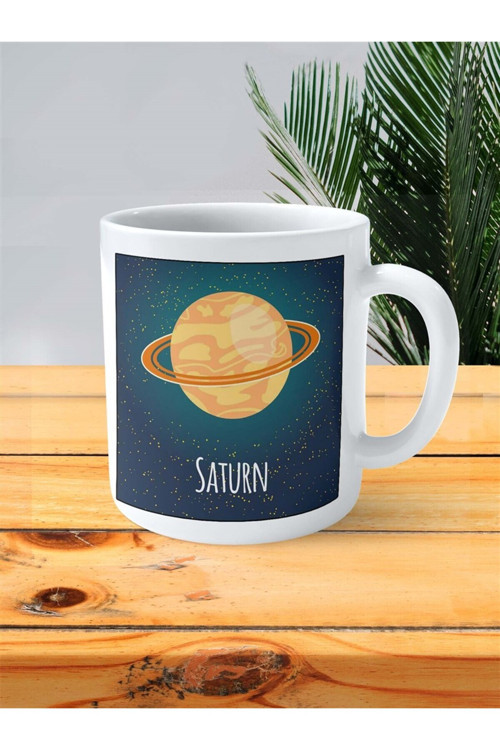 Art hedi̇ye saturn Baskılı Kupa Bardak Kişiye Özel desen