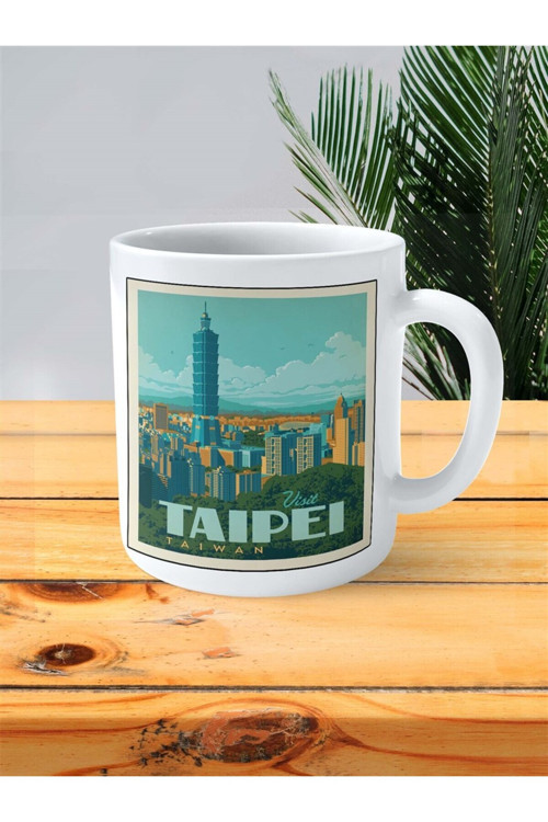 Art hedi̇ye taipei Baskılı Kupa Bardak Kişiye Özel desen
