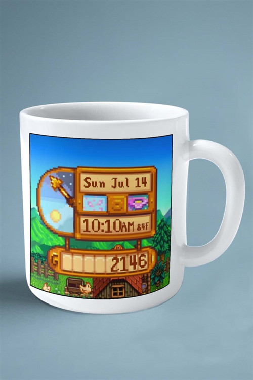 Art hedi̇ye stardew valley Oyun Baskılı Kupa Bardak Çift taraflı Kişiye Özel model 2