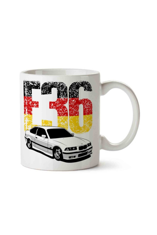 Art hedi̇ye Bmw M3 E36 Iki Tarafı Baskılı Kupa Bardak