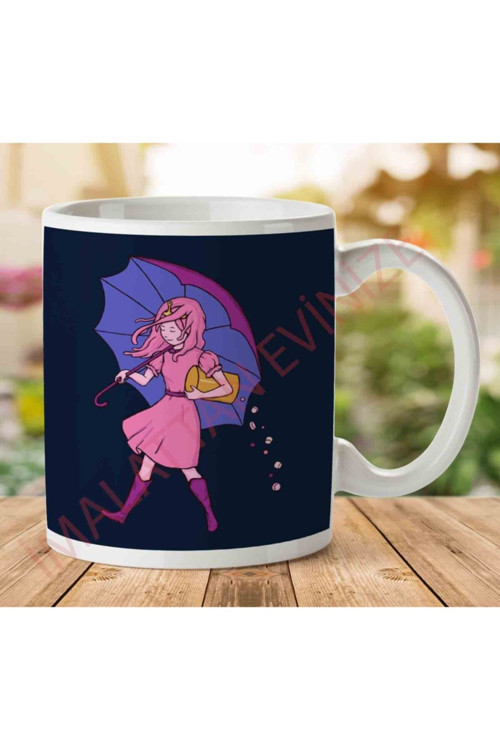 Art hedi̇ye Adventure Time Princess Bubblegum Candy Girl Iki Tarafı Baskılı Kupa Bardak