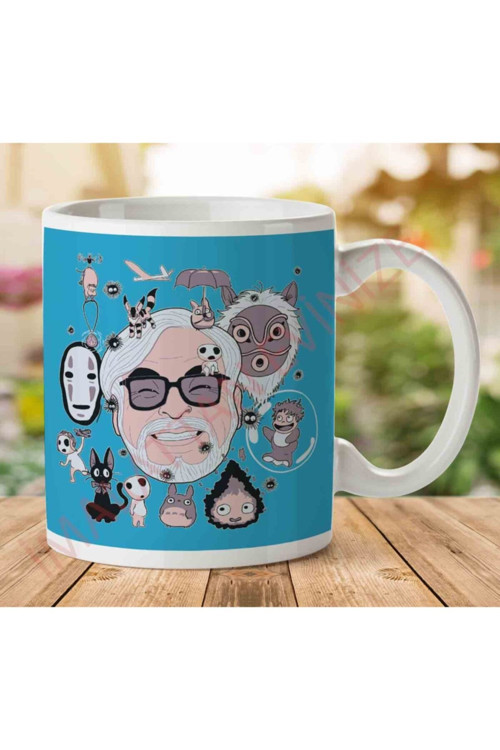 Art hedi̇ye Hayao Miyazaki Tribute Studio Ghibli Iki Tarafı Baskılı Kupa Bardak