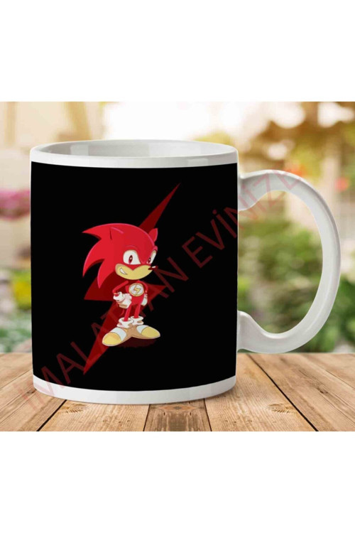 Art hedi̇ye Flash The Hedgehog Sonic Iki Tarafı Baskılı Kupa Bardak