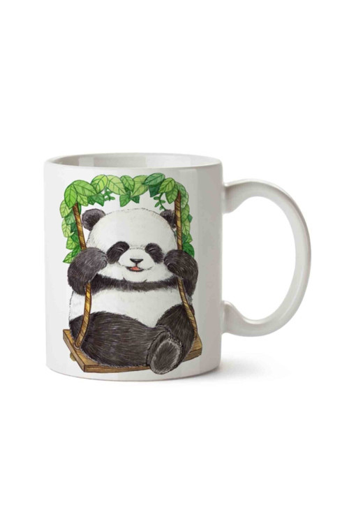 Art hedi̇ye Panda Bear Iki Tarafı Baskılı Kupa Bardak