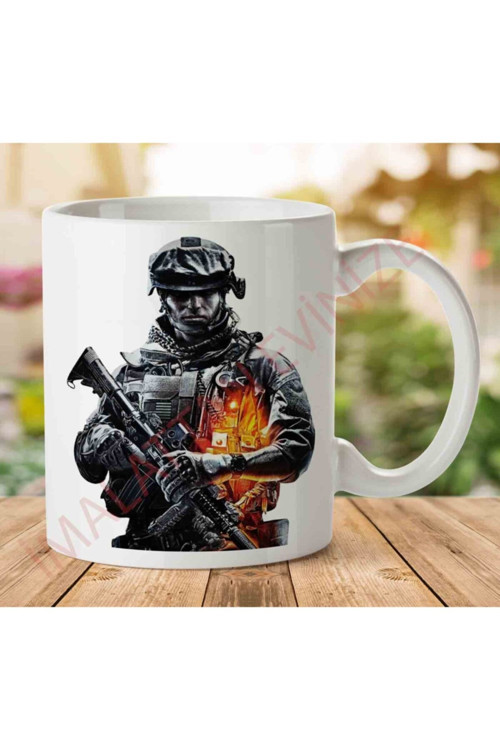 Art hedi̇ye Call Of Duty Game Iki Tarafı Baskılı Kupa Bardak