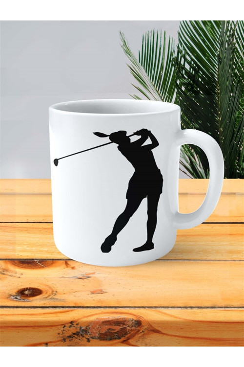 Art hedi̇ye golf Baskılı Kupa Bardak Kişiye Özel Model 2