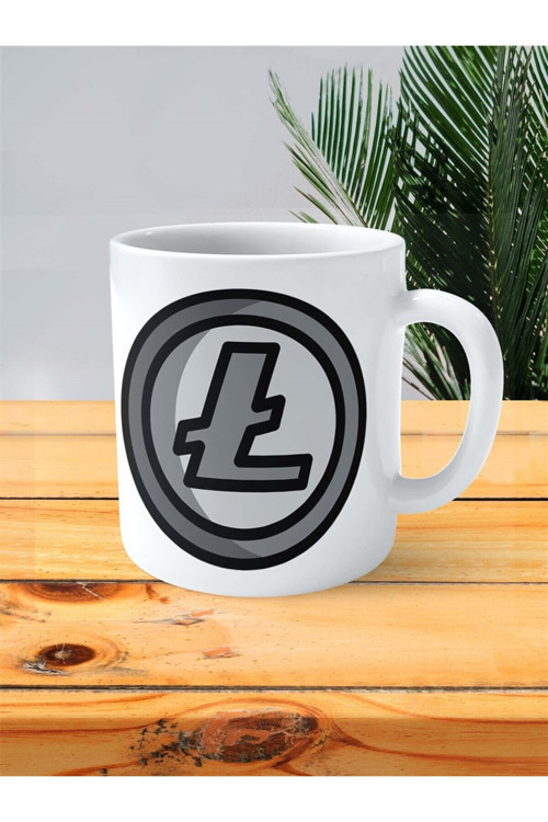 Art hedi̇ye litecoin Baskılı Kupa Bardak Kişiye Özel Model 4