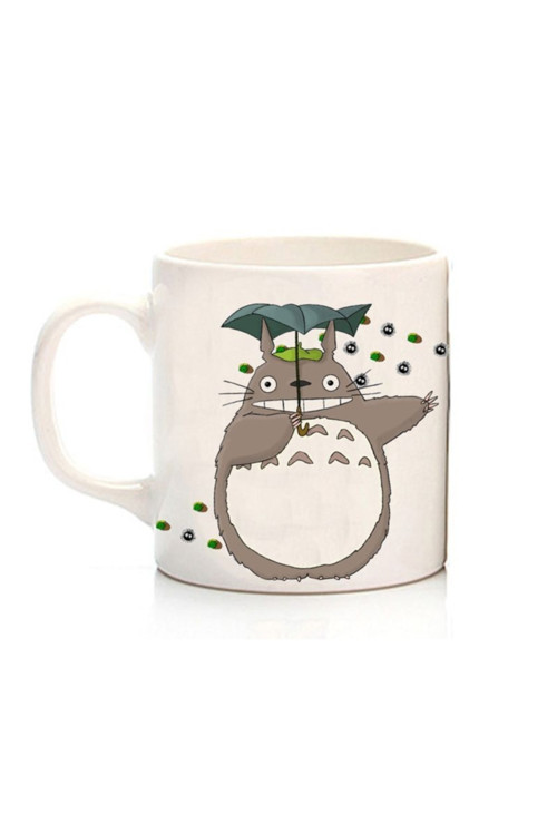 Art hedi̇ye Anime Totoro Rainy Iki Tarafı Baskılı Kupa Bardak