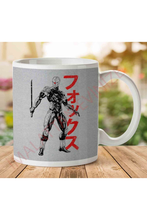 Art hedi̇ye Grey Fox Metal Gear Solid Iki Tarafı Baskılı Kupa Bardak