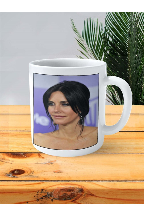 Art hedi̇ye Courteney Cox Baskılı Kupa Bardak Kişiye Özel desen 2