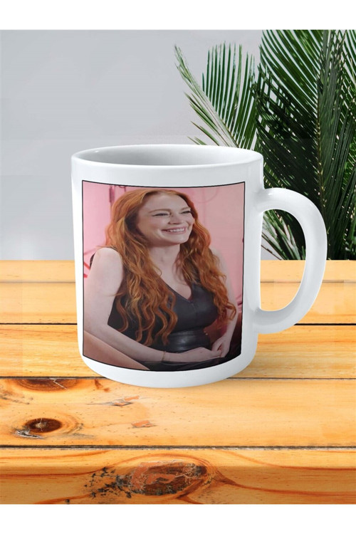 Art hedi̇ye Lindsay Lohan Baskılı Kupa Bardak Kişiye Özel desen 2