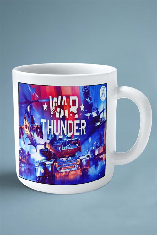 Art hedi̇ye war thunder oyun Baskılı Kupa Bardak Çift Taraflı Baskı Kişiye Özel model 2