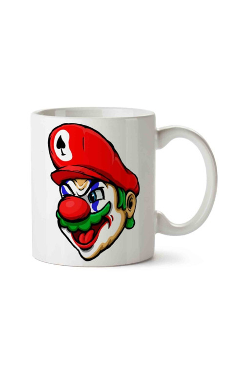 Art hedi̇ye Mario Joker Iki Tarafı Baskılı Kupa Bardak