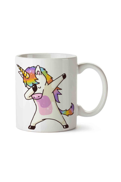 Art hedi̇ye Unicorn Dans İki Tarafı Baskılı Kupa Bardak