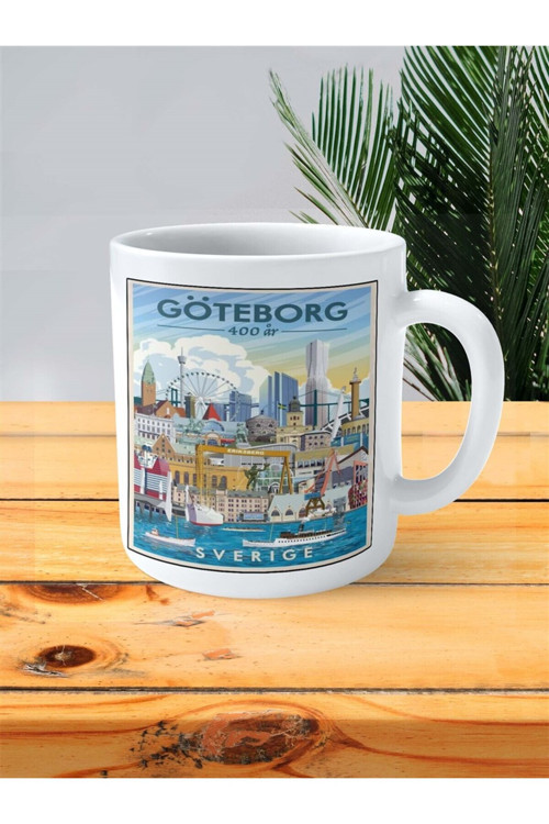 Art hedi̇ye goteborg Baskılı Kupa Bardak Kişiye Özel desen