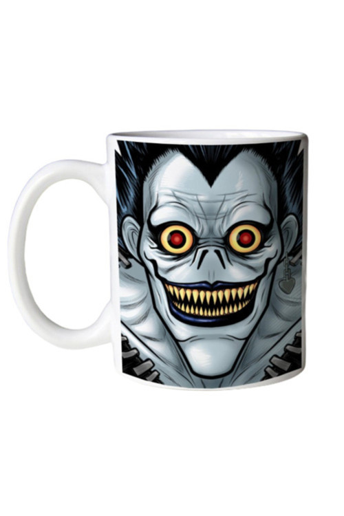 Art hedi̇ye Anime Death Note Ryuk Face Iki Tarafı Baskılı Kupa Bardak